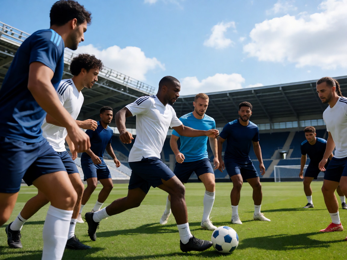 体育场馆外景与赛事氛围,展示米兰品牌相关体育场景